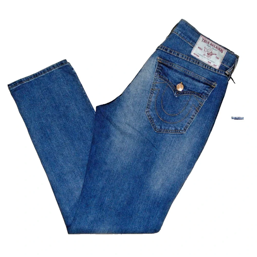 True Religion Geno Relaxed Slim Medium Duggy Wash Men's Jeans 31x32 NWT